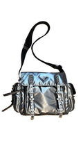 Prada Tasche metallic Silber