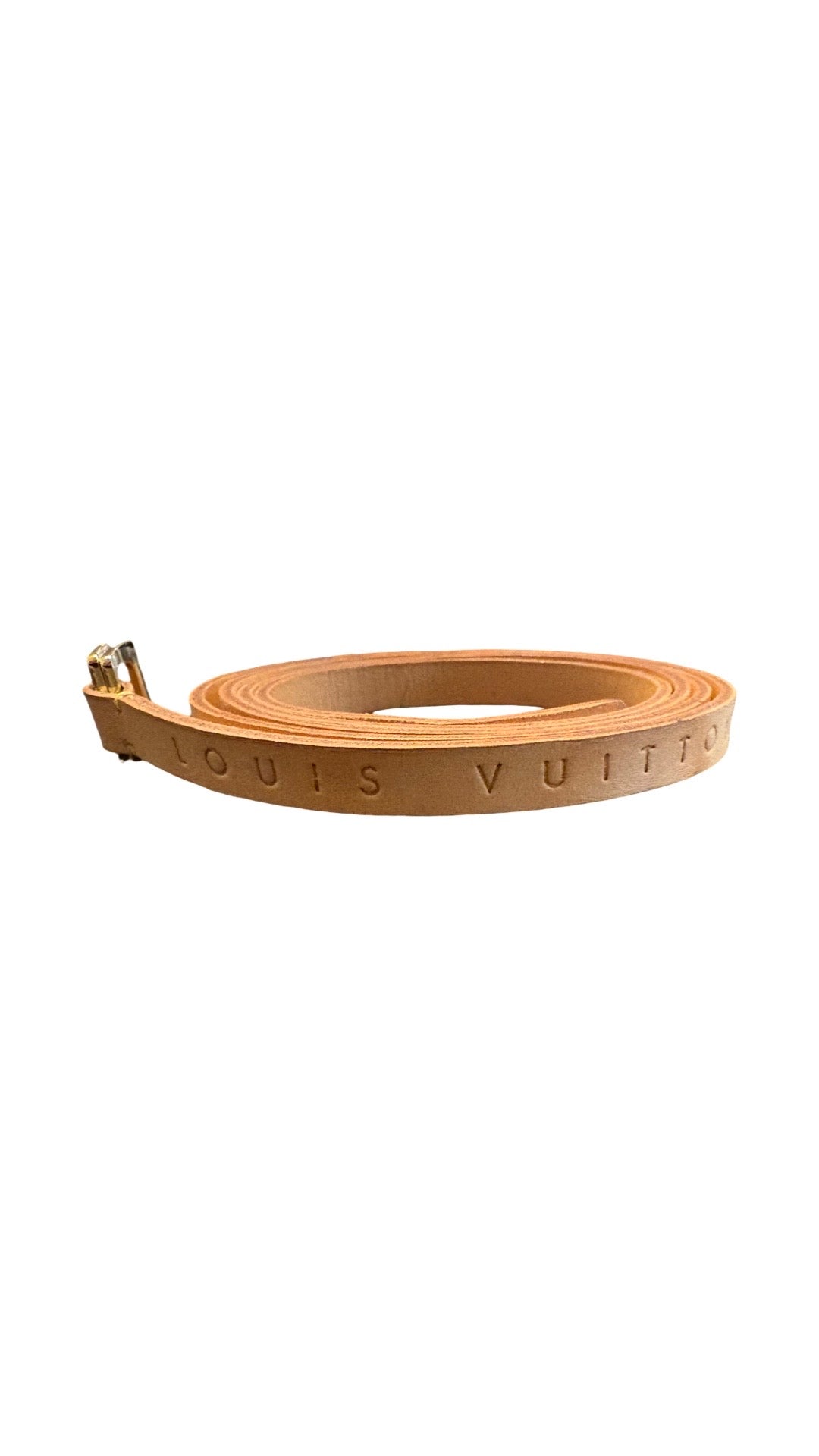Louis Vuitton Gürtel Vacchetta leder beige
