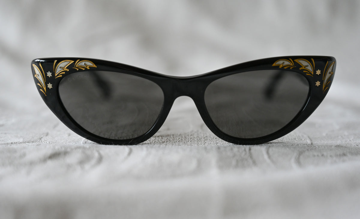 Gucci Cat Eye Brille mit Verzierung